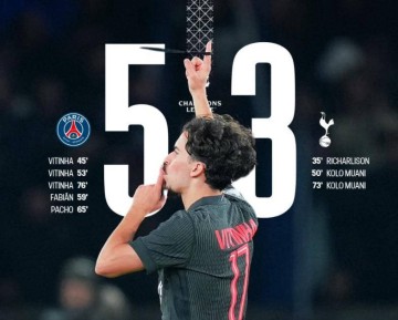 从1-2到5-3!欧冠爆发惊天逆转,超级中场帽子戏法力挽狂澜击溃热刺