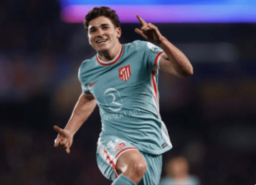 马竞2-1国米：阿尔瓦雷斯进球VAR判定手球非故意