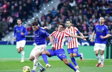 西甲第14轮:马德里竞技主场2-0完胜皇家奥维耶多 全取宝贵三分