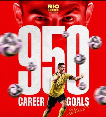 C罗踢进950球,梅西踢进891球,两位85后足坛传奇,依旧奋力拼搏