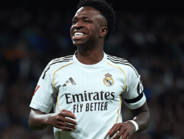 维尼修斯欧冠点球失手,接近皇马队史纪录